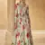 Off white chinon silk embroidered anarkali suit