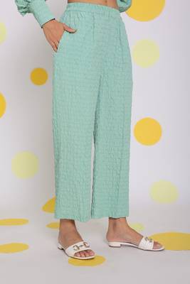 Light green shirt and pant two piece set summer everyday wear co-ord set 4