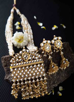 Kundan Long Necklace Set 2