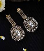 Polki Chandbali Earrings