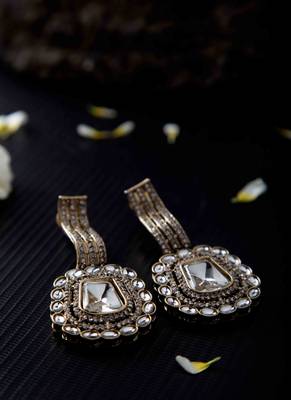 Polki Chandbali Earrings 3