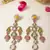 Multicolor chandelier earrings