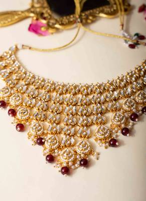 Kundan pearl Bridal choker set 2