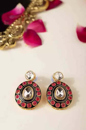 Royal pearl jaipur jadau choker set