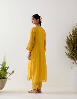 Mustard songbird kurta set 5