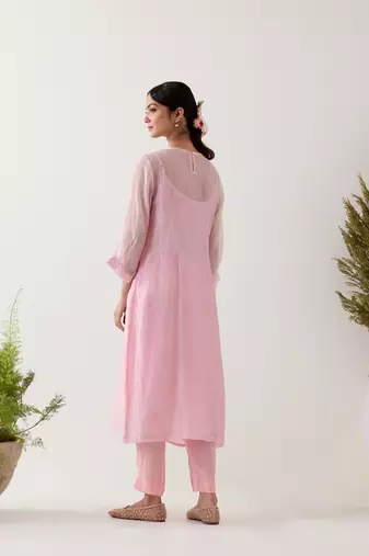 Blush pink ariel kurta set