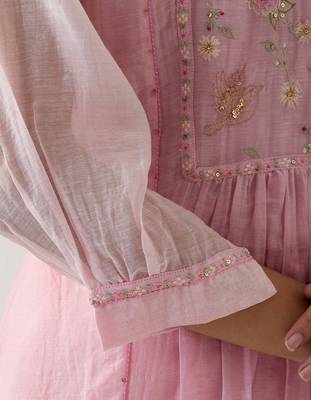 Blush pink ariel kurta set 4