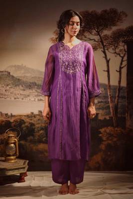 Purple midnight kurta set 1