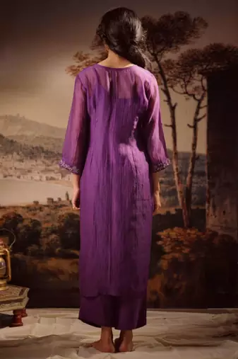 Purple midnight kurta set