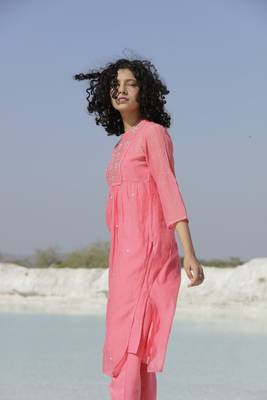 Corel yoke buta kurta set 1