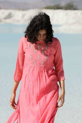 Corel yoke buta kurta set 3