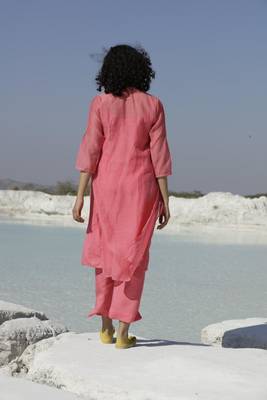 Corel yoke buta kurta set 4