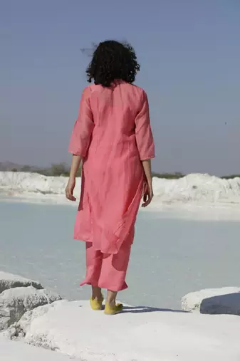Corel yoke buta kurta set