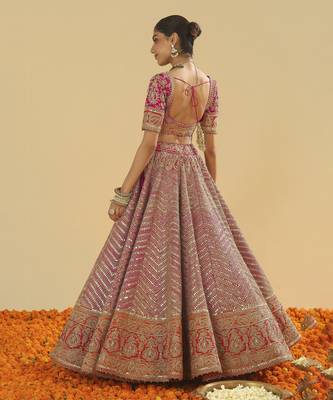 Ruhaaniyat Anahira Hotpink Lehenga Set 3