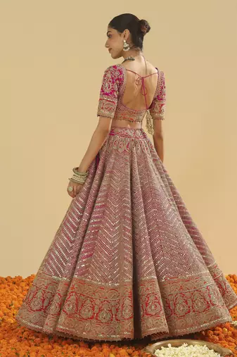 Ruhaaniyat Anahira Hotpink Lehenga Set