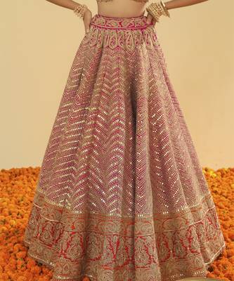 Ruhaaniyat Anahira Hotpink Lehenga Set 5