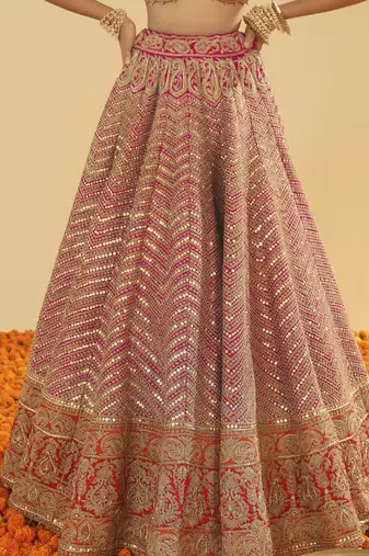 Ruhaaniyat Anahira Hotpink Lehenga Set