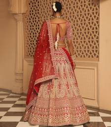 Naazreen - Red Lehenga with Blouse and Dupatta
