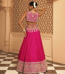 Ilma - Hotpink Lehenga with Blouse and Dupatta
