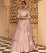Humeyra - Rosepink Lehenga with Blouse and Dupatta