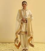 Amani - daisy ivory a-line kurta with salwar & dupatta