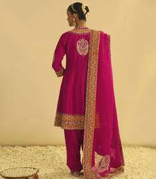 Rayana - hotpink a-line kurta with salwar & dupatta