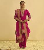 Rayana - hotpink a-line kurta with salwar & dupatta