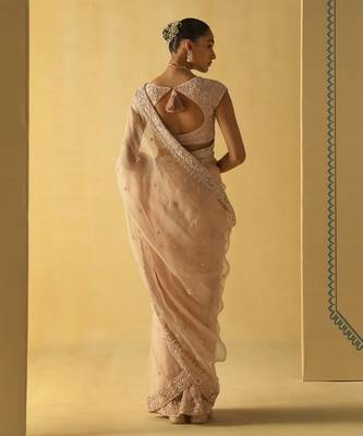 Maliha - rosepink saree set 4