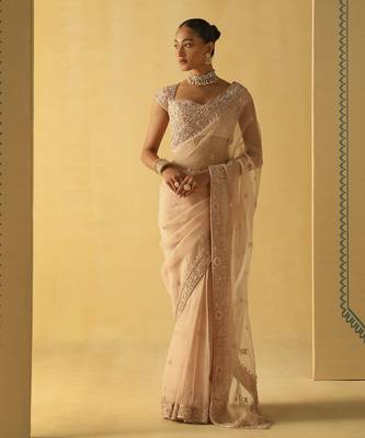 Maliha - rosepink saree set 5