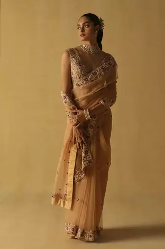 Hannah - gold saree set