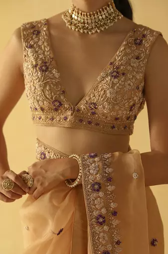 Hannah - gold saree set