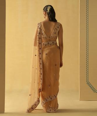 Hannah - gold saree set 4