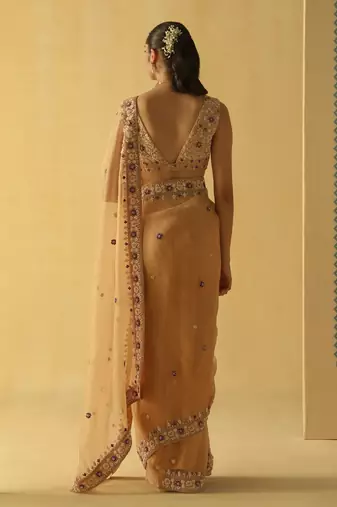 Hannah - gold saree set