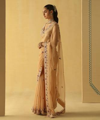 Hannah - gold saree set 5