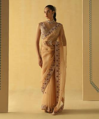 Hannah - gold saree set 1