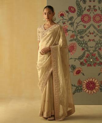 Saraa - brocade saree set 1