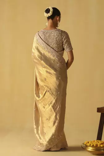 Saraa - brocade saree set