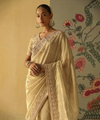 Saraa - brocade saree set 3