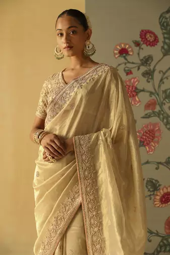 Saraa - brocade saree set