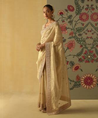 Saraa - brocade saree set 5