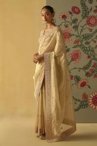 Saraa - brocade saree set