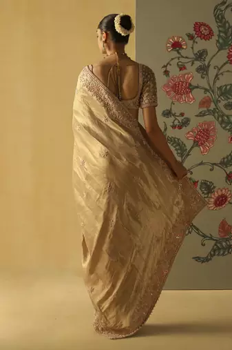 Zeenat - gold saree set