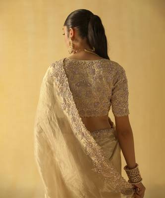 Maheen - gold saree set 2