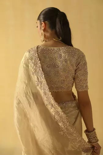 Maheen - gold saree set