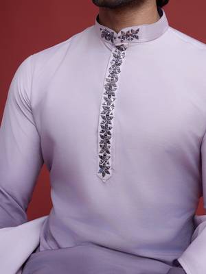 Exclusive festival wear viscose real mirror work kurta with dupatta collection 4
