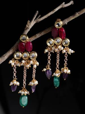 Lal roshni drop earring 2