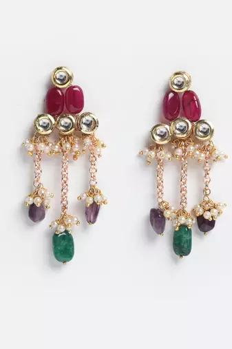 Lal roshni drop earring