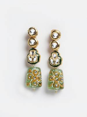 Teal drop earring 3