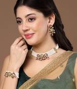 Gulabi guldasta chokar necklace