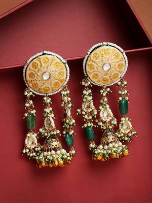 Orchid jhumka earring 2